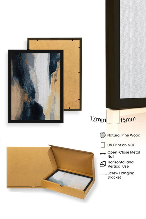 Wallity Huhu484S - Set de 3 Pinturas Decorativas de 35 x 50 cm Wallity Huhu484S - Set de 3 Pinturas Decorativas de 35 x 50 cm